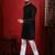 Black color stylish woven designer graceful festive kurta payjama for men