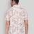 Peach color smart printed casual shirt for men