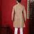 Chikoo color stylish woven designer graceful festive kurta payjama for men
