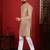 Chikoo color stylish woven designer graceful festive kurta payjama for men