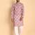 Onion color beautiful printed smart ceremonial kurta payjama