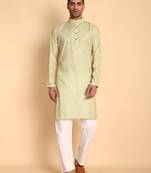 Peach color beautiful printed smart ceremonial kurta payjama