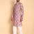 Onion color beautiful printed smart ceremonial kurta payjama
