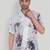Smart and stylish sky blue color  designer printed shirt