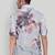 Smart and stylish sky blue color  designer printed shirt