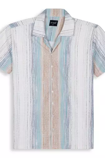 Teal color smart cotton blended  designer printed graceful casual shirt