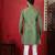Pista color stylish woven designer graceful festive kurta payjama for men