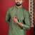 Pista color stylish woven designer graceful festive kurta payjama for men