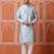Sky blue color graceful ethnic kurta payjama for men's festive looks