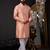 Peach color graceful ethnic kurta payjama for men's festive looks