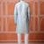 Sky blue color graceful ethnic kurta payjama for men's festive looks