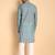 Teal color beautiful printed smart ceremonial kurta payjama