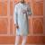 Sky blue color graceful ethnic kurta payjama for men's festive looks