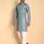 Teal color beautiful printed smart ceremonial kurta payjama