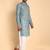 Teal color beautiful printed smart ceremonial kurta payjama