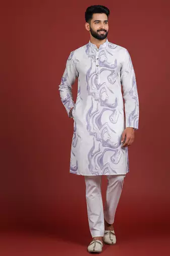 Voilet color beautiful kurta payjama for handsome men's looks