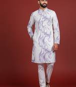 Voilet color beautiful kurta payjama for handsome men's looks