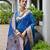 firozi color smart paithani woven designer banarasi silk blend saree for traditional rich looks