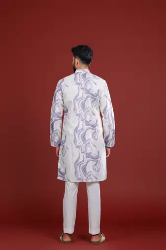 Voilet color beautiful kurta payjama for handsome men's looks