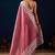 Maroon color jute silk fabric designer printed ready to wear saree
