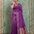 purple color smart art silk blend woven designer ethnic festive saree