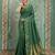 green color smart art silk blend woven designer ethnic festive saree
