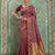 maroon color smart art silk blend woven designer ethnic festive saree