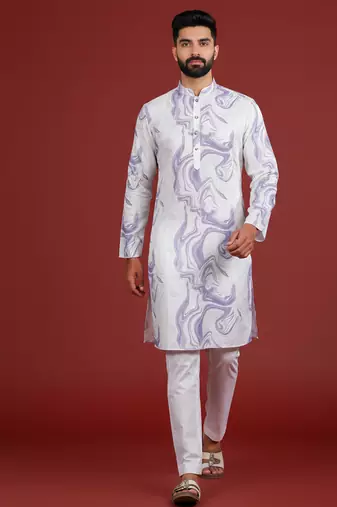 Voilet color beautiful kurta payjama for handsome men's looks