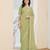 green color smart silk blend solid designer ready to wear partywear saree