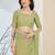 green color smart silk blend solid designer ready to wear partywear saree