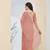 peach color smart silk blend solid designer ready to wear partywear saree