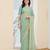 blue color smart silk blend solid designer ready to wear partywear saree