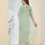 blue color smart silk blend solid designer ready to wear partywear saree