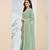 blue color smart silk blend solid designer ready to wear partywear saree