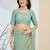 blue color smart silk blend solid designer ready to wear partywear saree