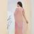 Pink color smart silk blended solid designer ready to wear partywear saree