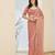 peach color smart silk blend solid designer ready to wear partywear saree