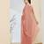 peach color smart silk blend solid designer ready to wear partywear saree