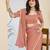 peach color smart silk blend solid designer ready to wear partywear saree