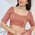 peach color smart silk blend solid designer ready to wear partywear saree