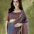blue color smart silk blend solid designer ready to wear partywear saree