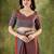red color smart silk blend solid designer ready to wear partywear saree