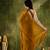 gold color smart silk blend solid designer ready to wear partywear saree