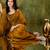 gold color smart silk blend solid designer ready to wear partywear saree