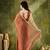 brown color smart silk blend solid designer ready to wear partywear saree