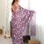 mauve color tissue fabric digital printed fancy mirror work saree