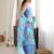 blue color tissue fabric digital printed fancy mirror work saree