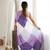 purple color tissue fabric digital printed fancy mirror work saree