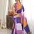 multicolor tissue fabric digital printed fancy mirror work saree