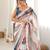 multicolor tissue fabric digital printed fancy mirror work saree